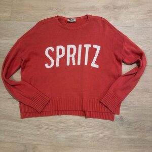 Show Me Your MuMu Red Crew Neck Sweater